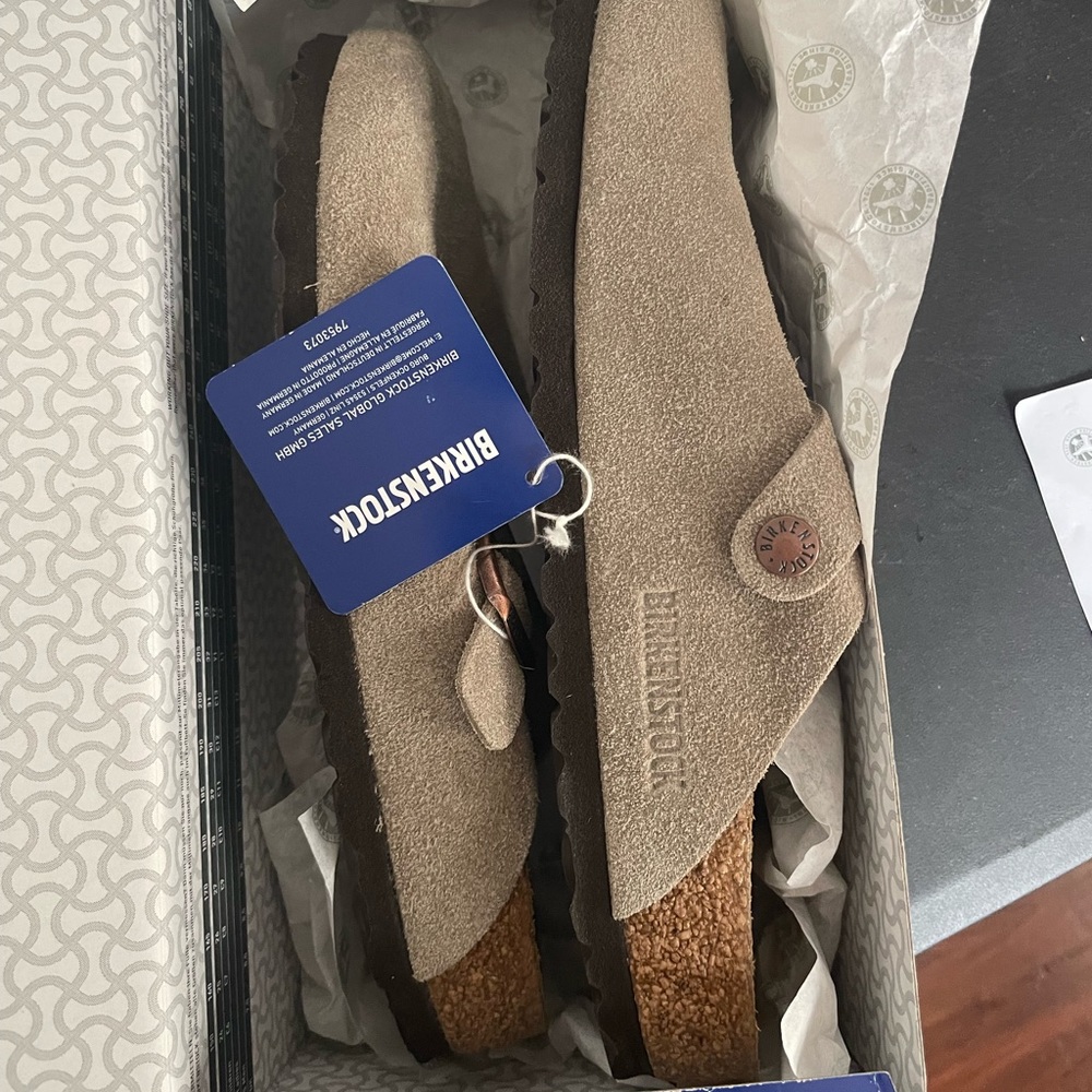 Birkenstock Boston Taupe 40 9 or 9.5